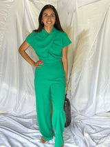 GREEN JUMPSUIT