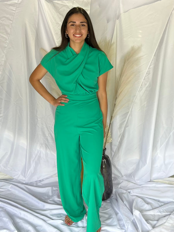 GREEN JUMPSUIT