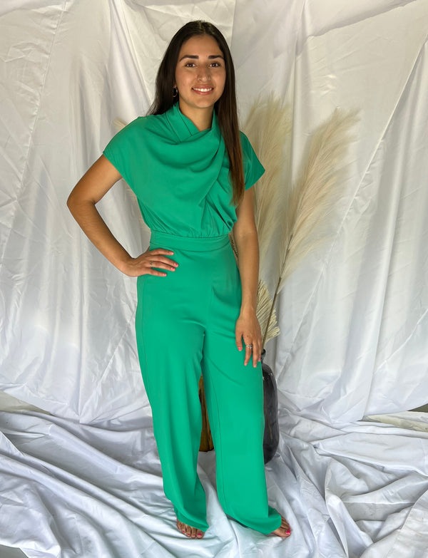 GREEN JUMPSUIT