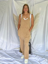 LOOSE FIT JUMPSUIT TAUPE