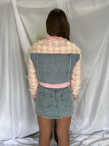 TWEED DENIM MIXED JACKET