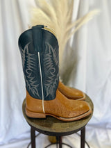 Antique Saddle Smooth Boots Ostrich