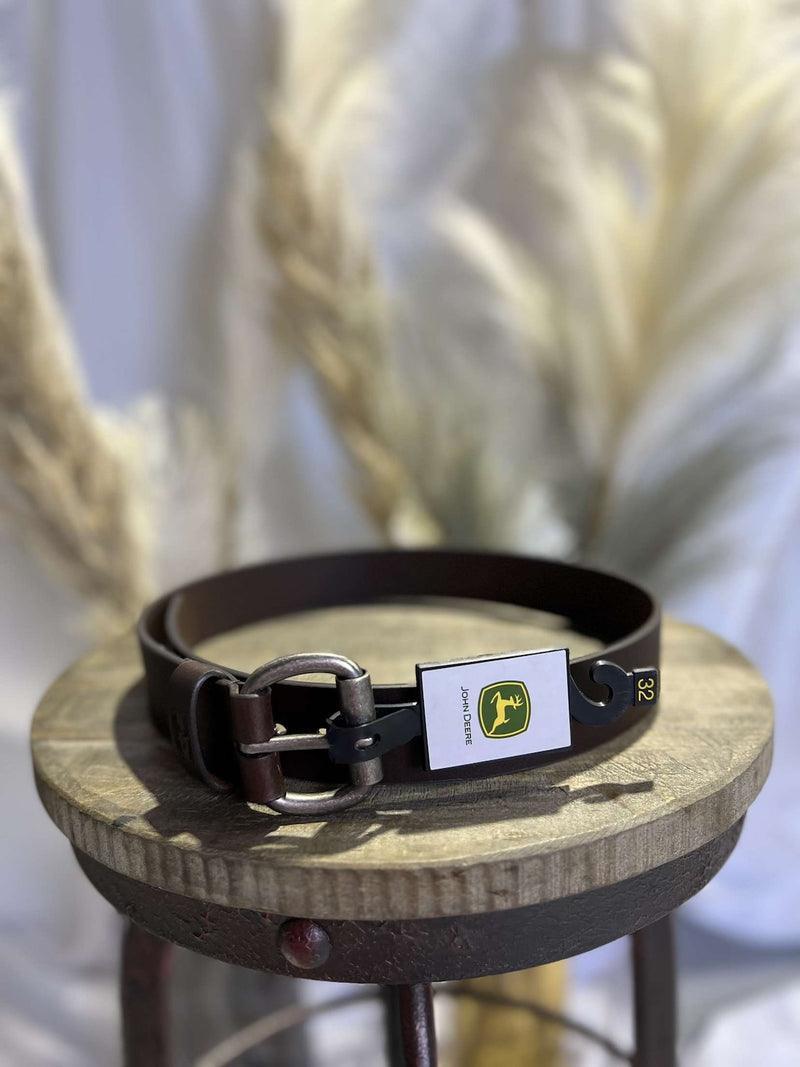 BROWN BRIDLE SMOOTH LEATHER BELT