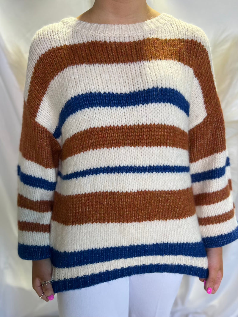 Cream Multi Sweater