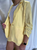 Yellow Matching Blazer Set