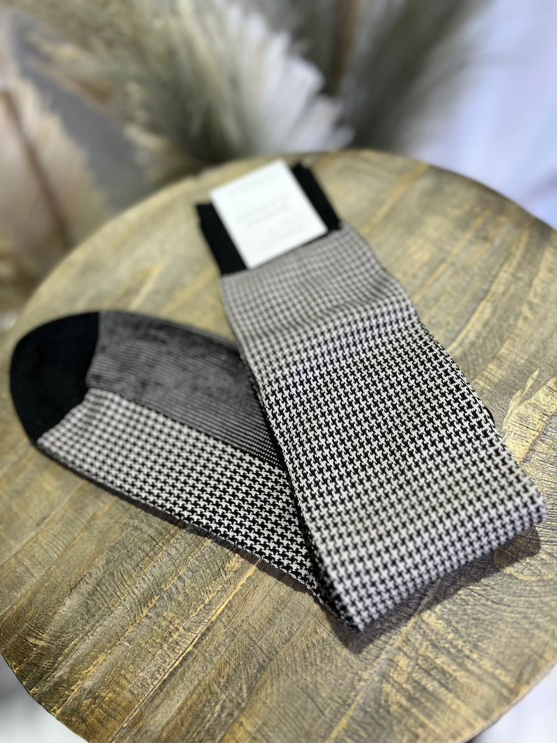 Black and Ash Houndstooth