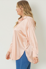 Satin apricot top