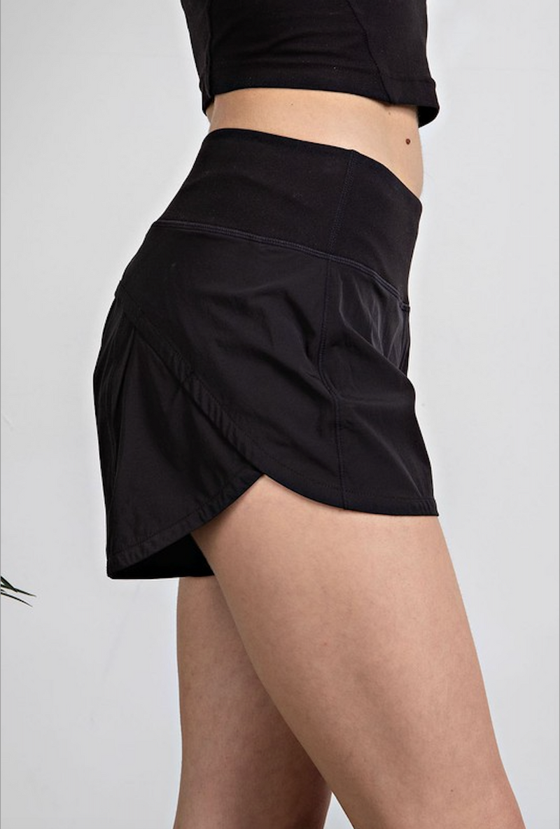 Stretch Woven 2 in 1 Active Shorts