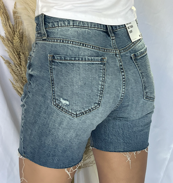 Kailey High Rise Mid Thigh Shorts