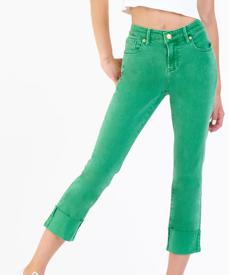 Blaire High Rise Cuffed Slim Straight Jeans