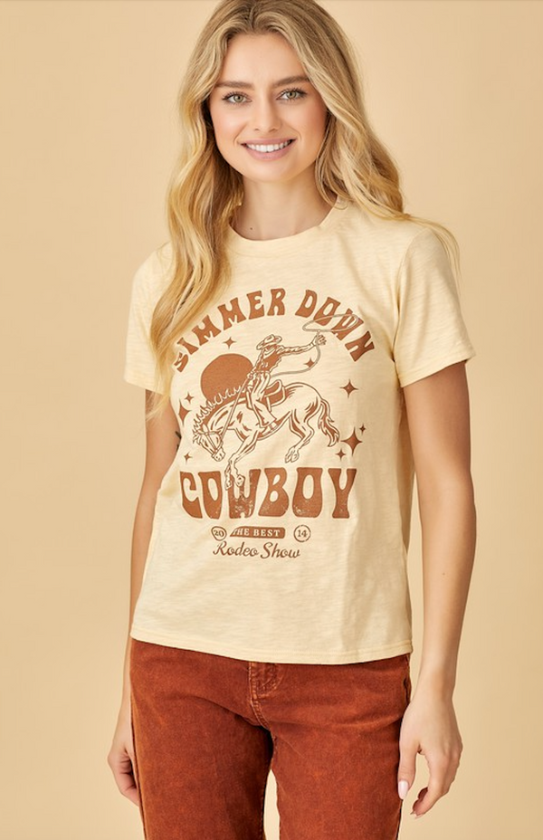 SIMMER DOWN COWBOY GRAPHIC TEE