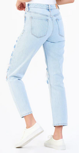 Jodi Super High Rise Cropped Straight Leg