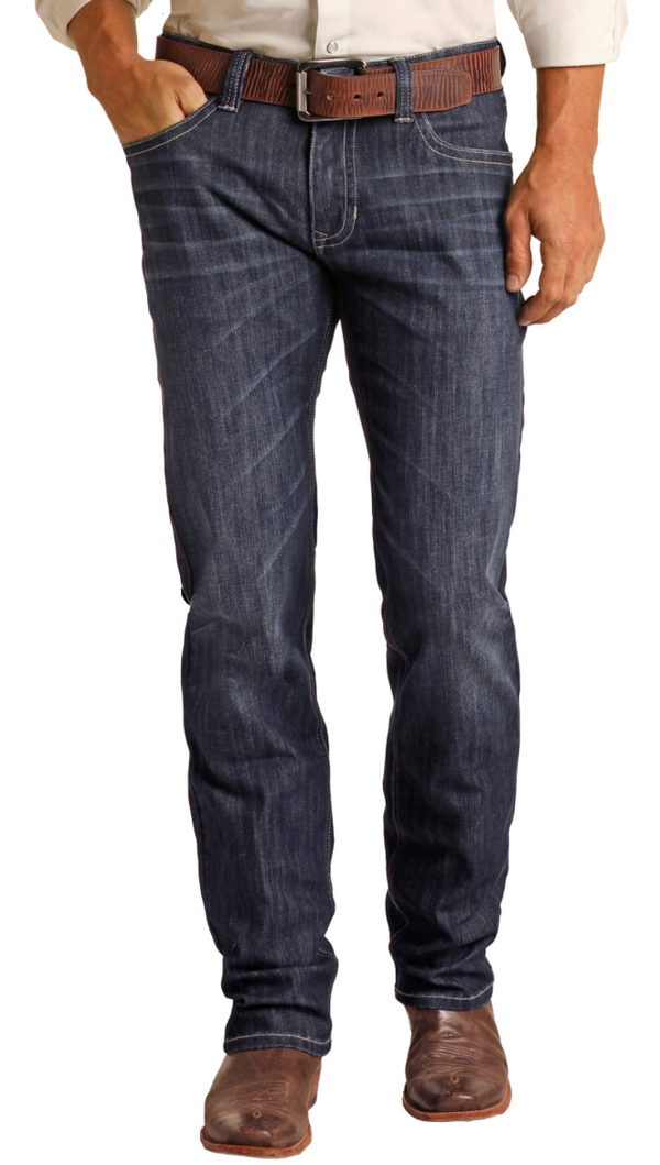 REVOLVER STRAIGHT DARK WASH 200