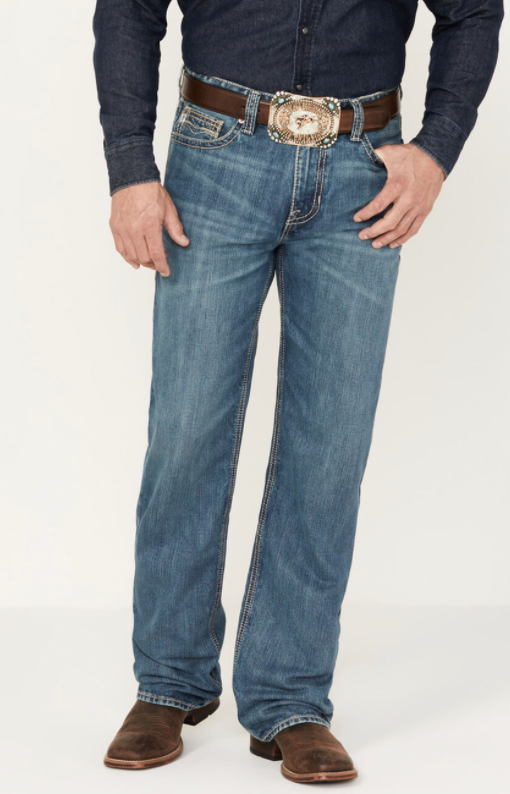 Raised Denim Double Barrel Straight