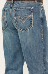 Raised Denim Double Barrel Straight