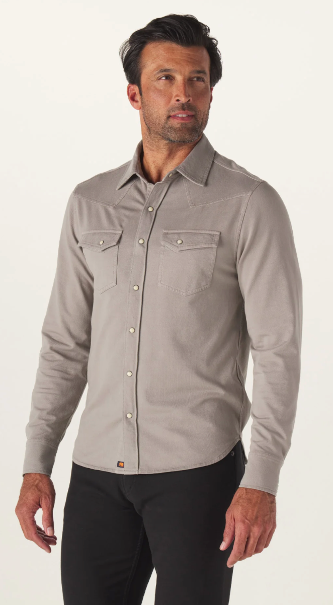 Tentoma Western Shirt- Grey