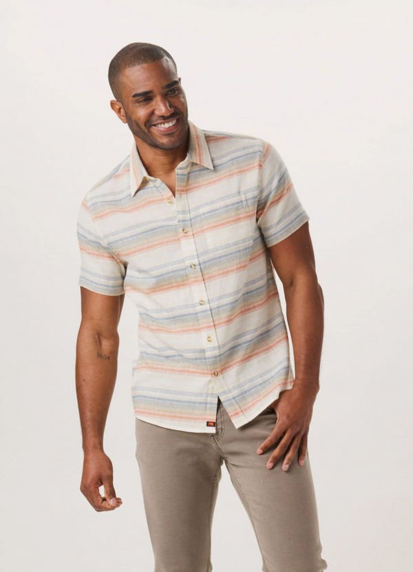 CANYON STRIPE FRESHWATER BUTTON UP