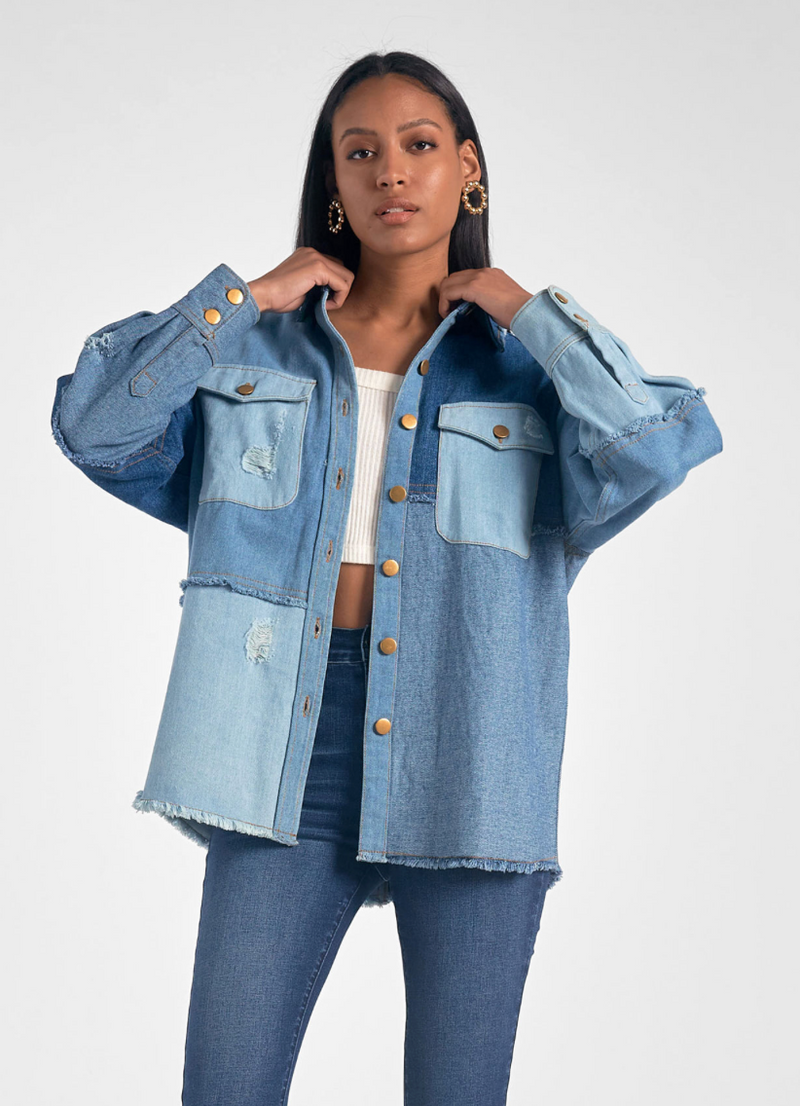 Patchwork Denim Jacket