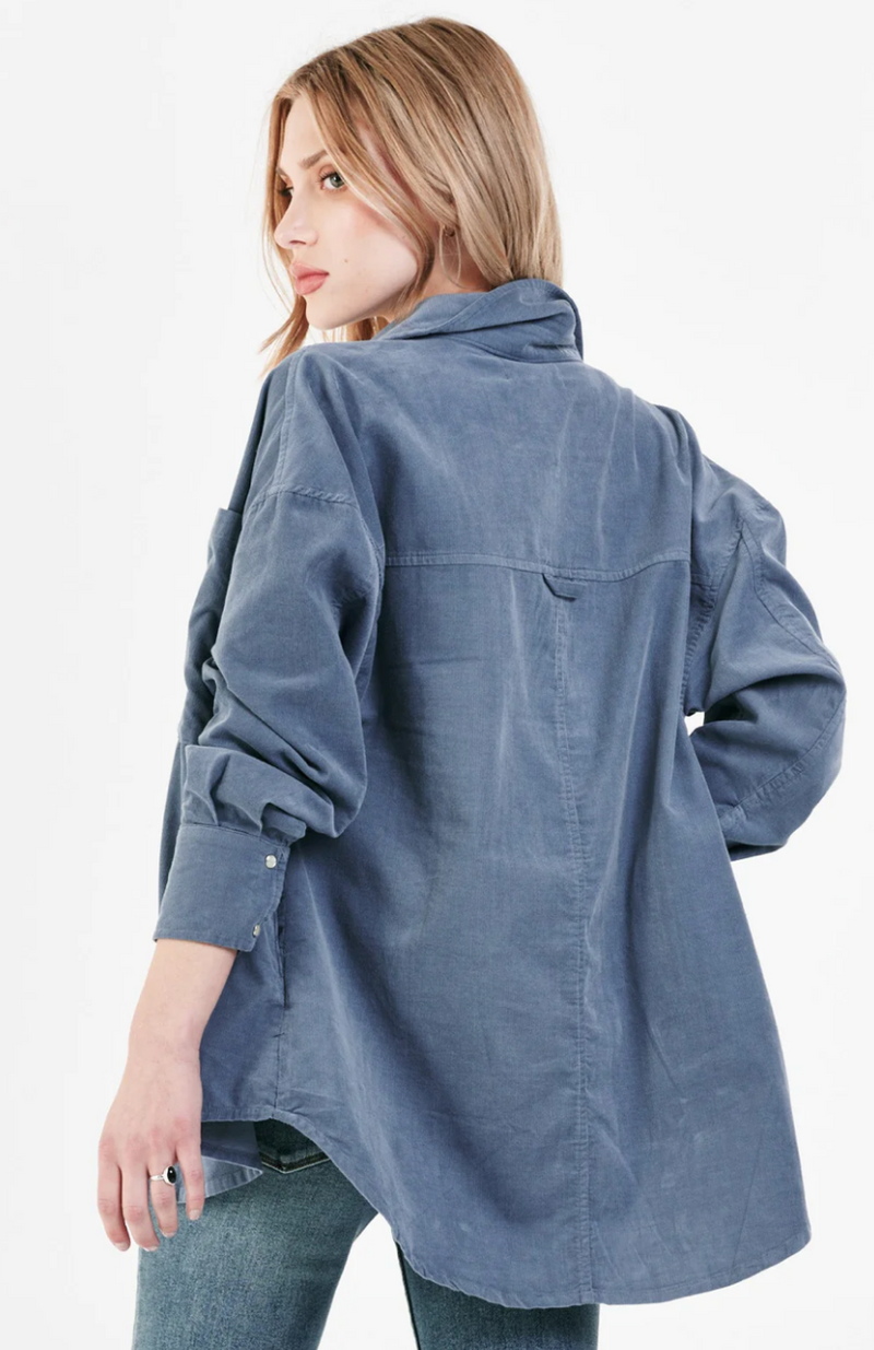 Ora Corduroy Button Front Shirt