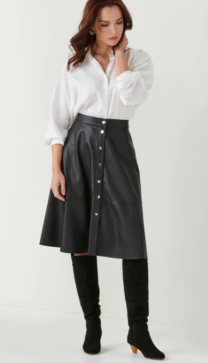 Vixen Faux Leather Skirt