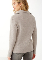 Modern Rib Half Zip Sweater