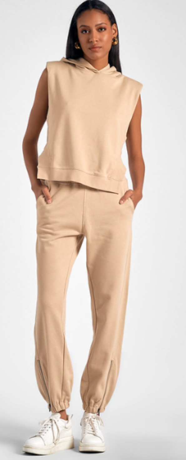 Zipper Jogger Pants