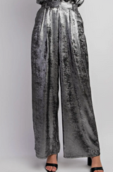 Shimmer Woven Wide Leg Pants