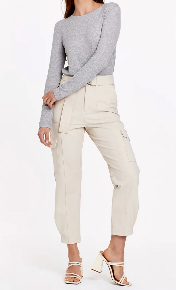 Penelope Super High Rise Cropped Cargo Pant