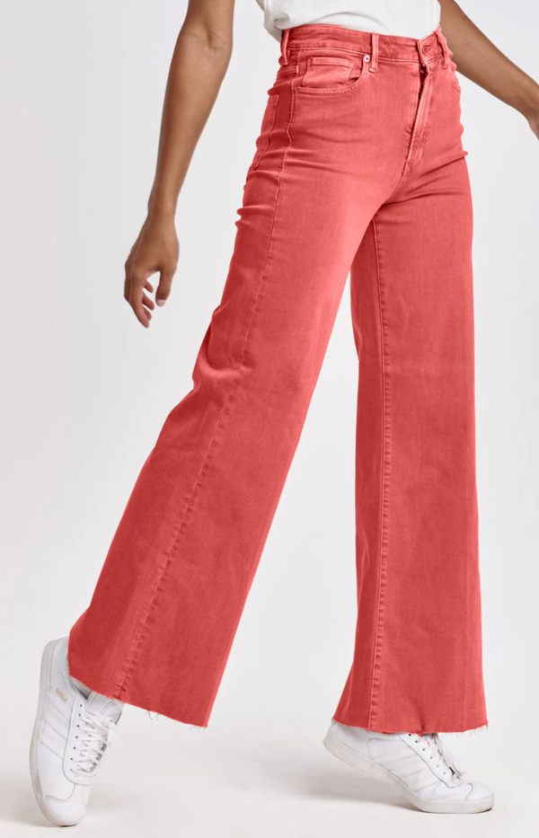 Fiona Mid Rise Wide Leg Jeans