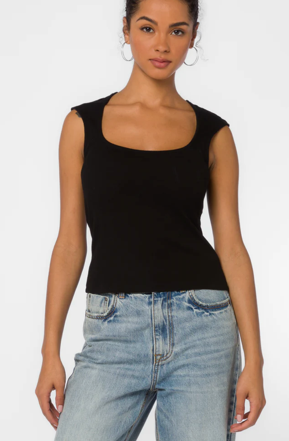 Hayes Knit Ribbed Top