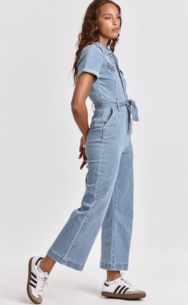 Riveter Denim Washed Jumpsuit