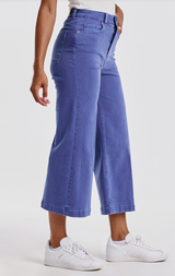 Audrey Super High Rise Cropped Wide Leg Jeans