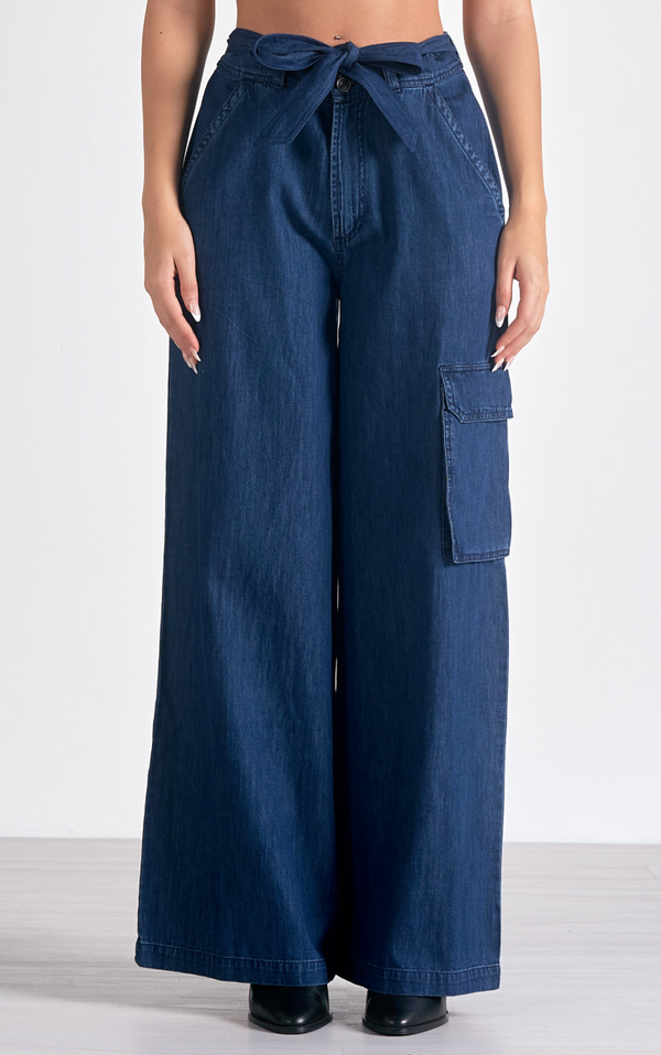 Lila Wide Leg Cargo Pants