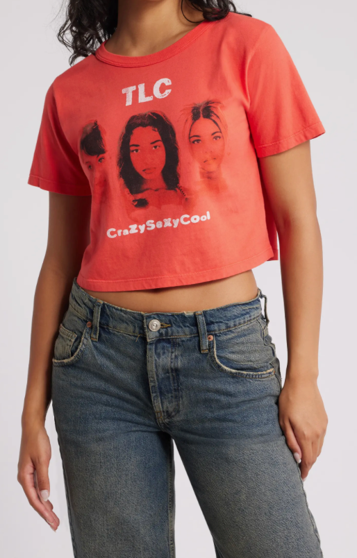 TLC Crazy Sexy Cool Boxy Crop Tee