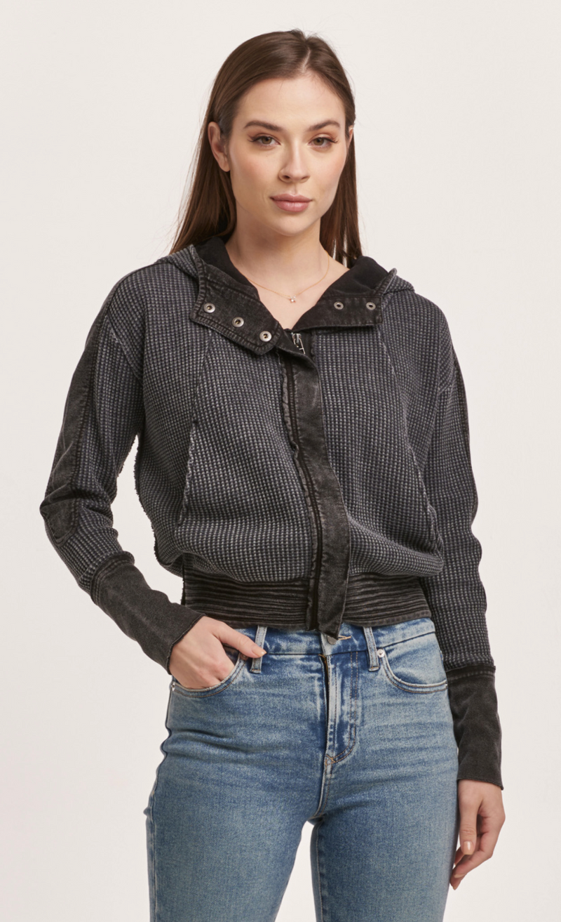 Carly Zip Up Long Sleeve Jacket