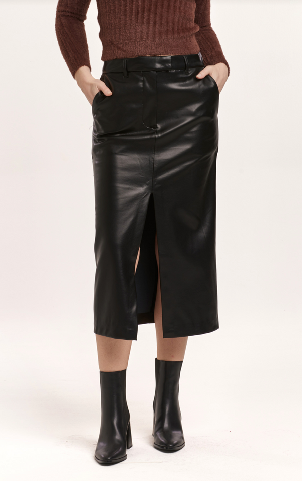 Sia Ballerina Vegan Leather Skirt