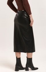 Sia Ballerina Vegan Leather Skirt