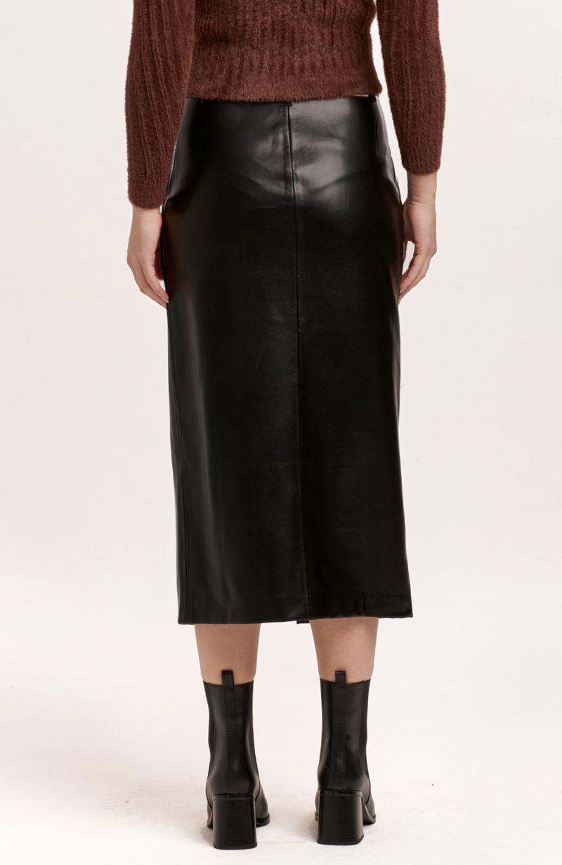 Sia Ballerina Vegan Leather Skirt