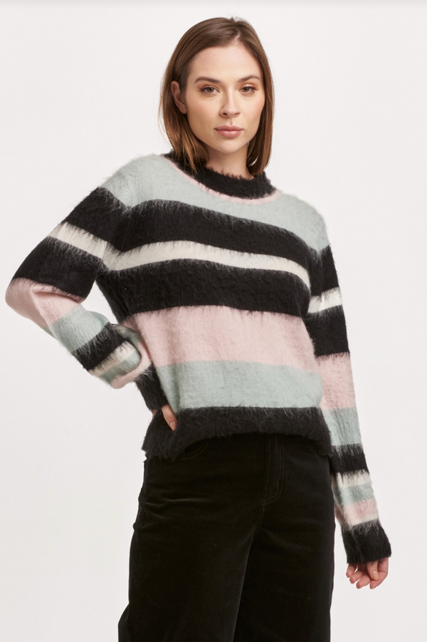 Alicia Crew Neck LS Relaxed Fit Sweater