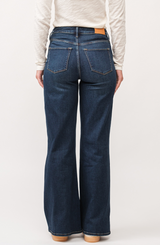 Fiona High Rise Clean Hem Wide Leg Jeans