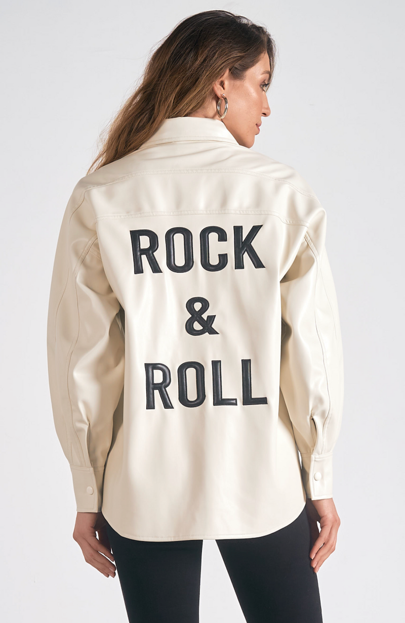 Rock & Roll Faux Leather Jacket