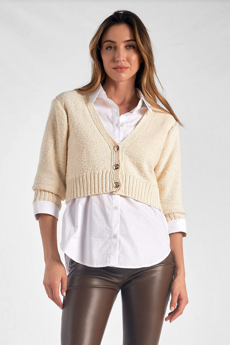 Aislinn Crop Sweater Shirt