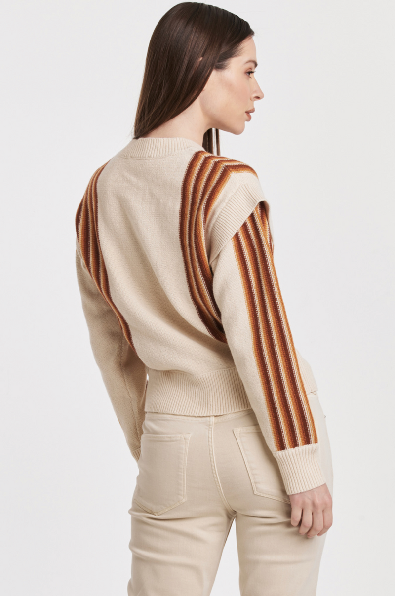 Kristen Drop Shoulder Stripe Sweater