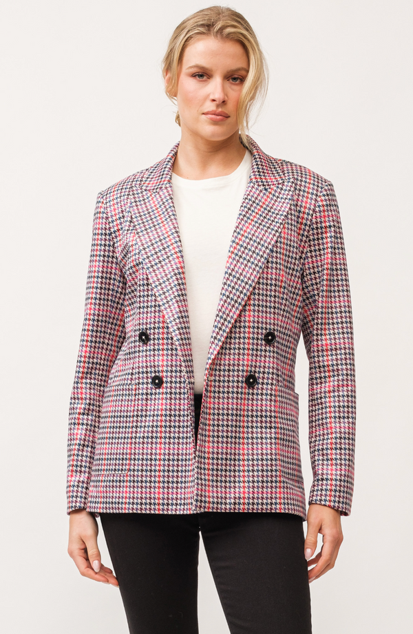 Elfi Houndstooth Blazer