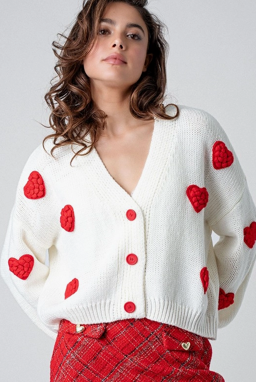 Ruby Hearty Knit Cardigan