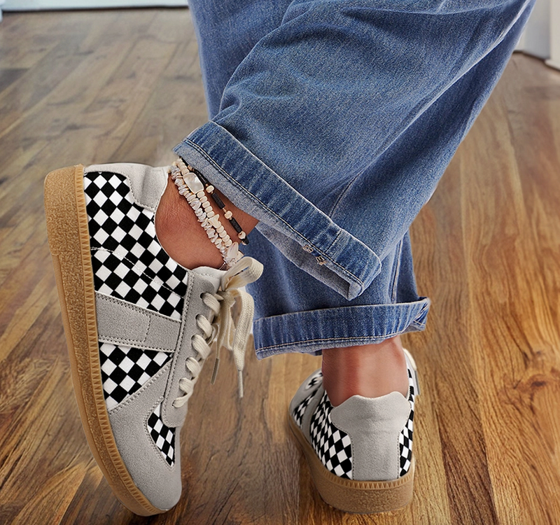 Arden Checkerboard Sneakers