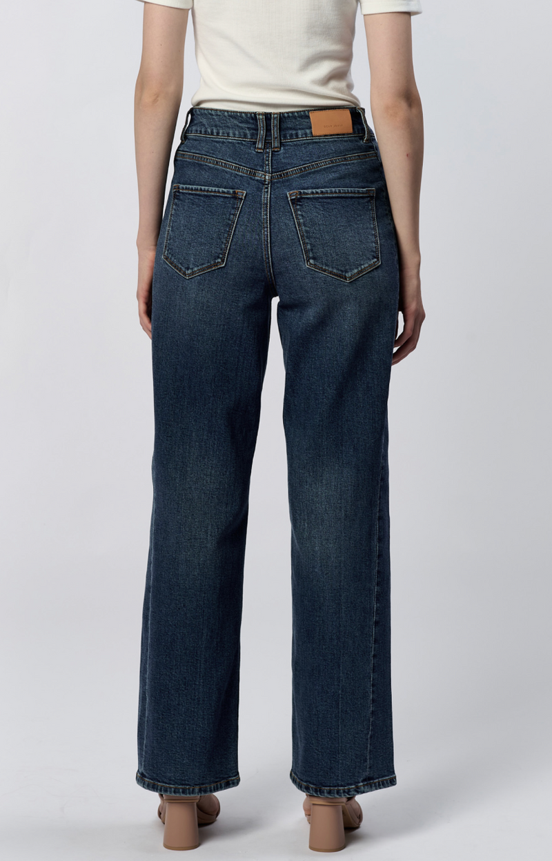 Holly High Rise Wide Hem Straight Jeans