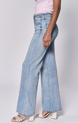 Fiona High Rise Full Inseam Cut Off Hem Jeans