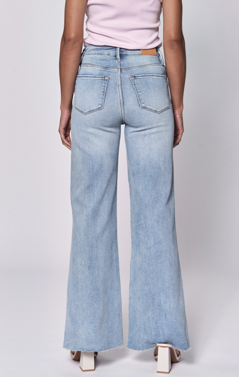 Fiona High Rise Full Inseam Cut Off Hem Jeans