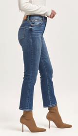 Frankie Super High Rise Cropped Straight Jean